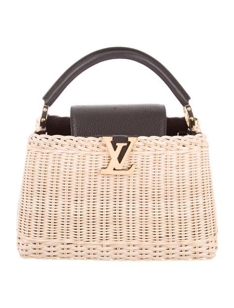 louis vuitton capucines mini bag|louis vuitton wicker bag.